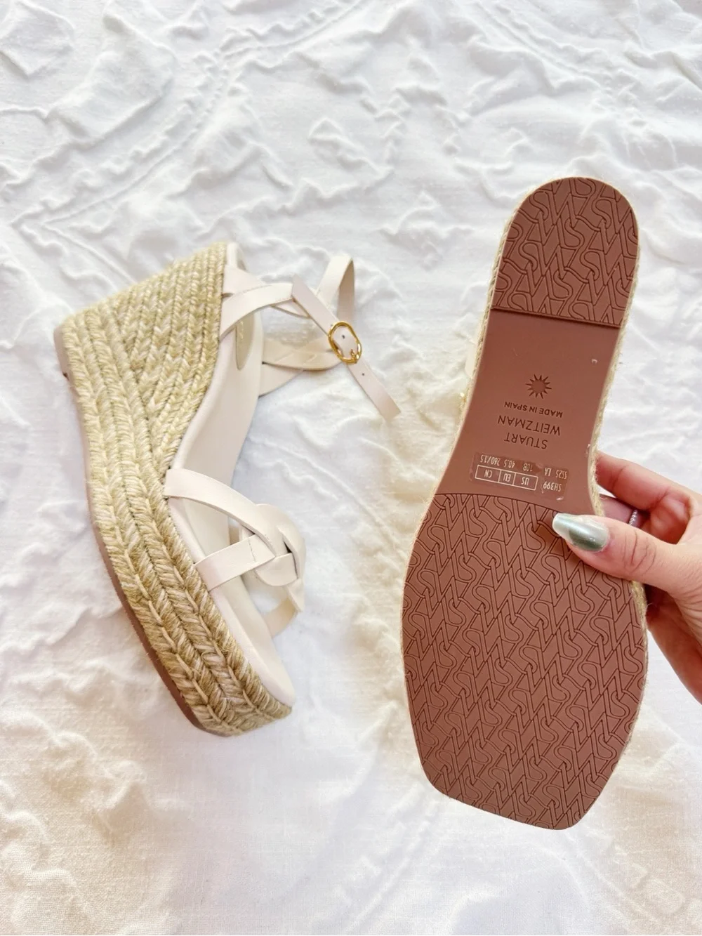 Stuart Weitzman Braida Wedge Sandal Size 10 New - Picture 9 of 12